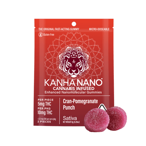 Sativa Cran-Pomegranate Punch NANO Gummies (2pk)